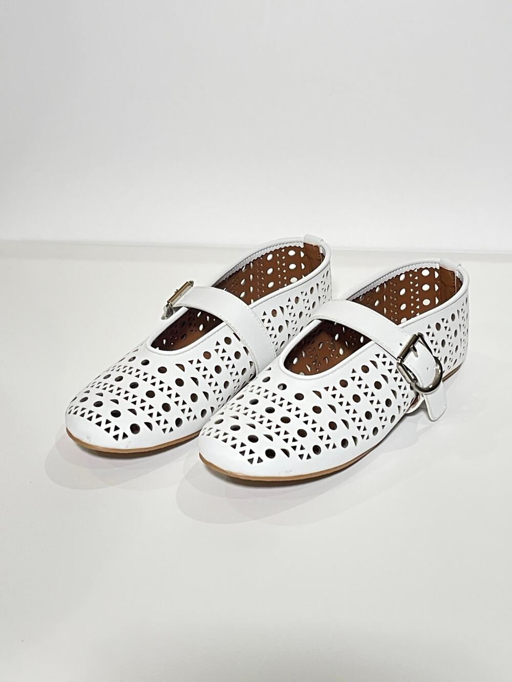 Beauty Cry  Mesh Ballet Flats Mary Jane Buckle Strap Suze 9.5